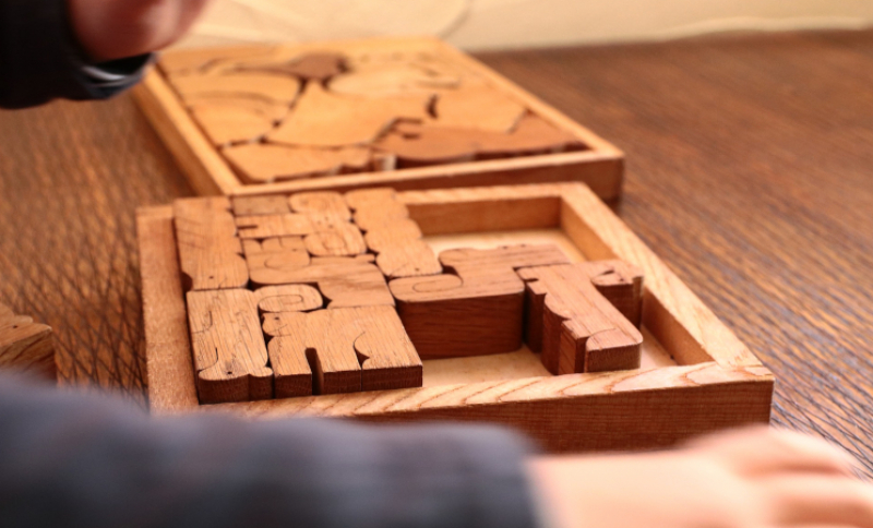 wooden jigsaw puzzle